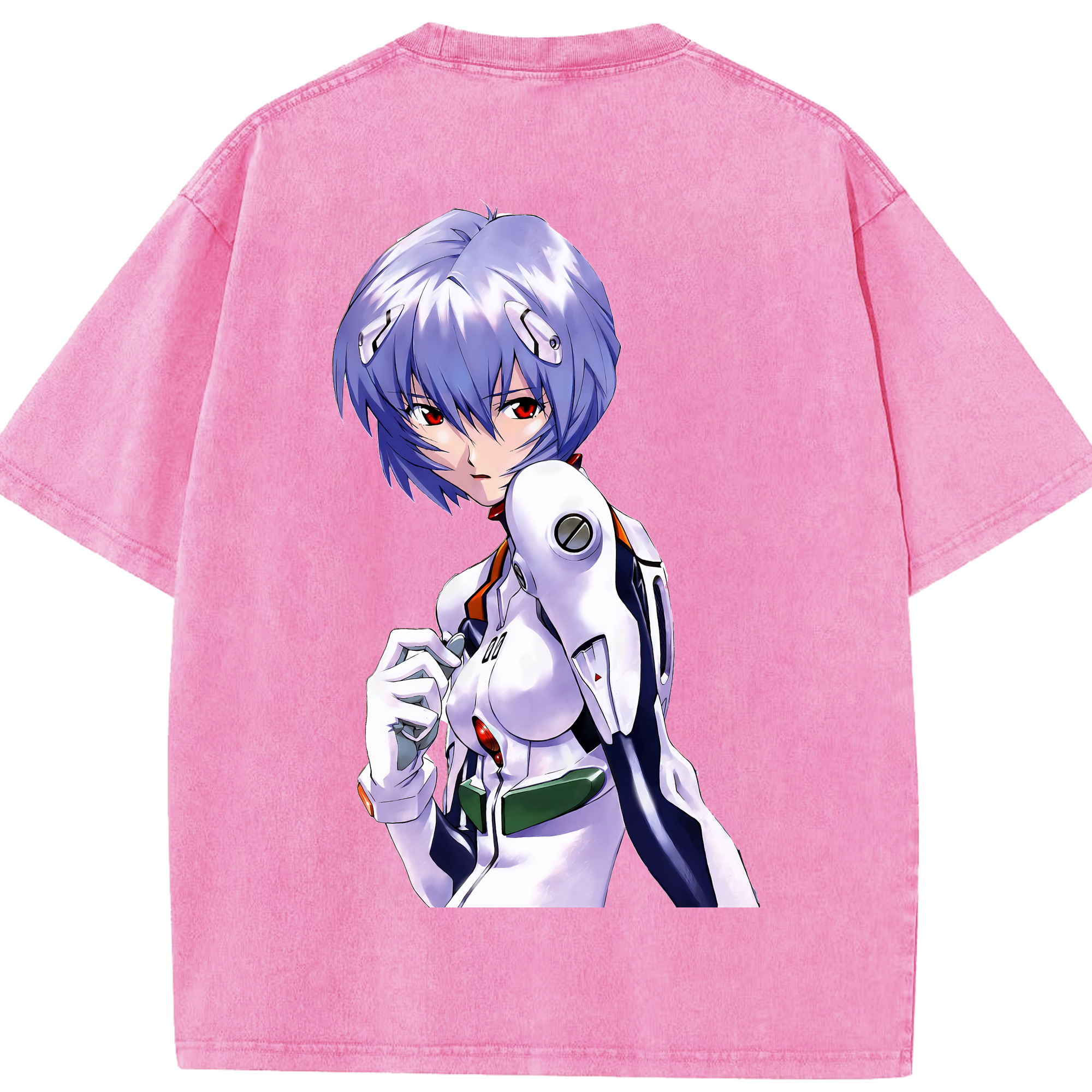 （画像用） EVA 新世紀エヴァンゲリオン 綿100% ヴィンテージ風 半袖Tシャツ（背面プリント）